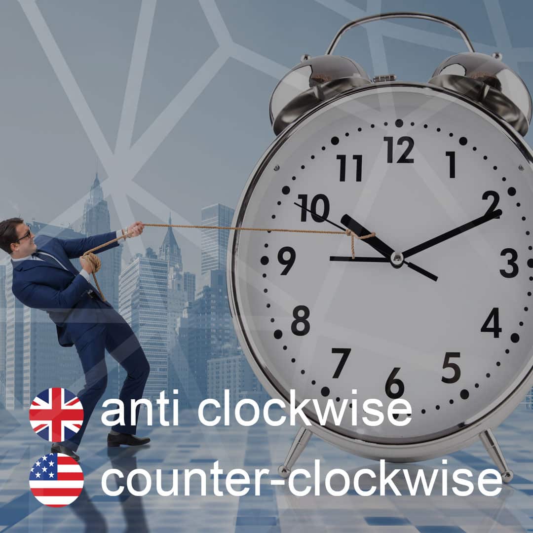 anti-clockwise - counter-clockwise - proti-smeru-hodinovych-ruciciek