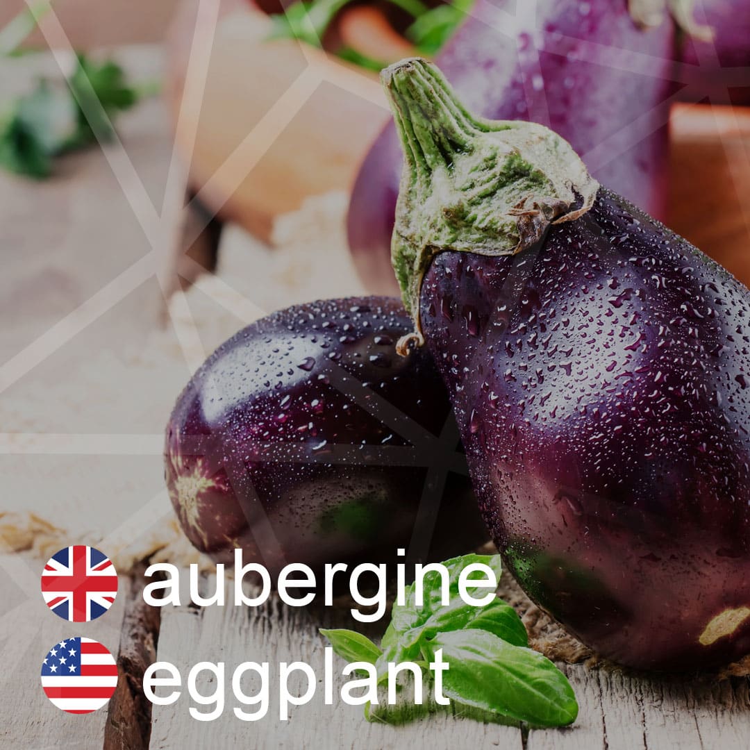 Britská a americká angličtina: aubergine - eggplant - baklazan