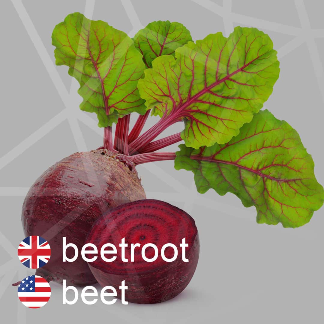 Britská a americká angličtina: beetroot - beet - cvikla