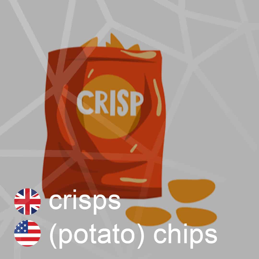 Britská a americká angličtina: crisps - potato-chips - zemiakove-lupienky