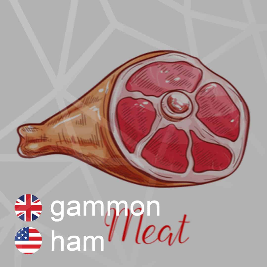 Britská a americká angličtina: gammon - ham - udena-sunka