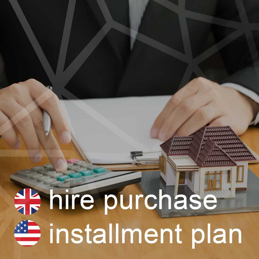 Britská a americká angličtina: hire-purchase - installment-plan - kupa-na-splatky