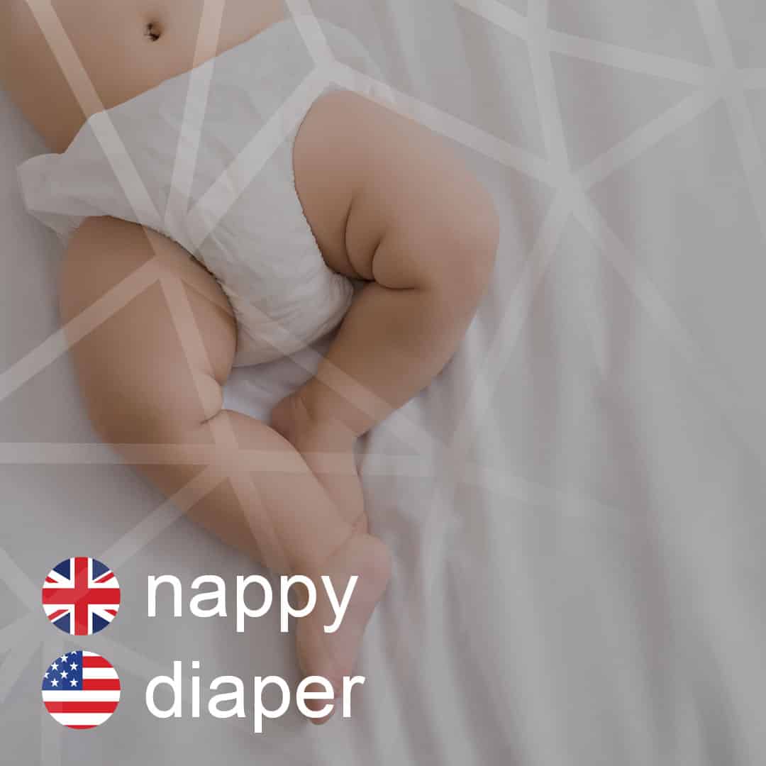 Britská a americká angličtina: nappy - diaper - plienka