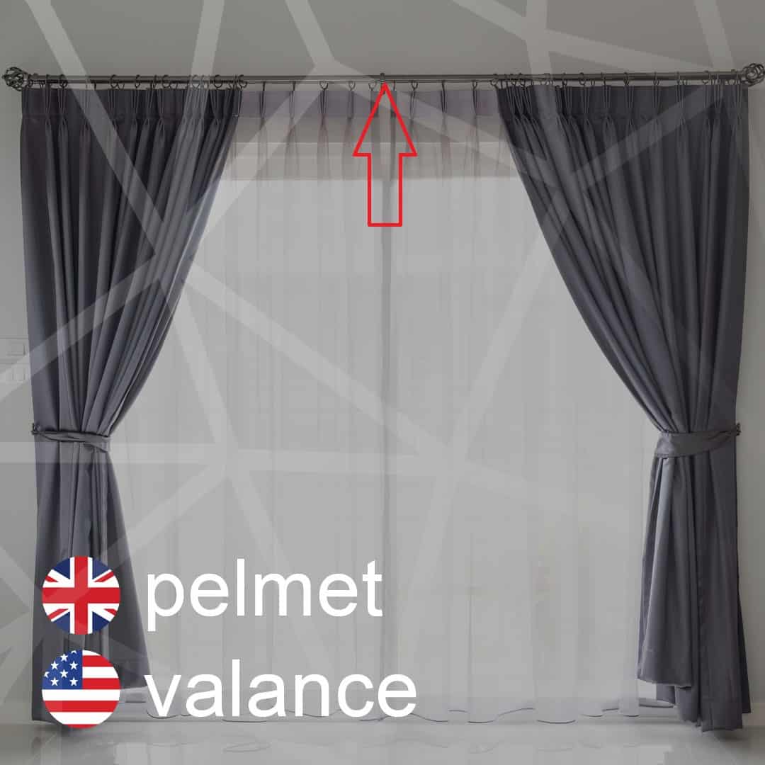 Britská a americká angličtina: pelmet - valance - garniza