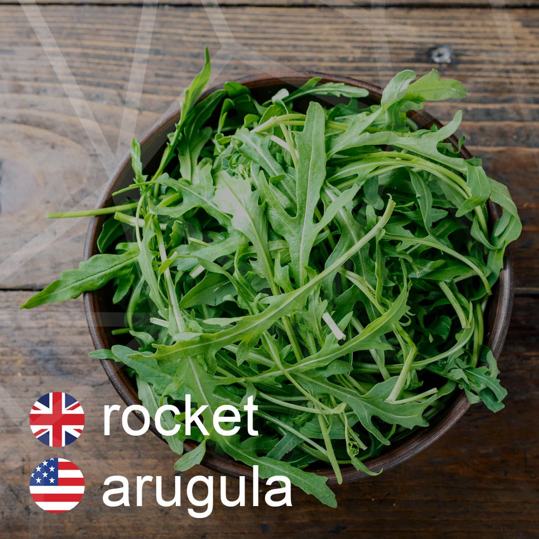 Britská a americká angličtina: rocket - arugula - rukola