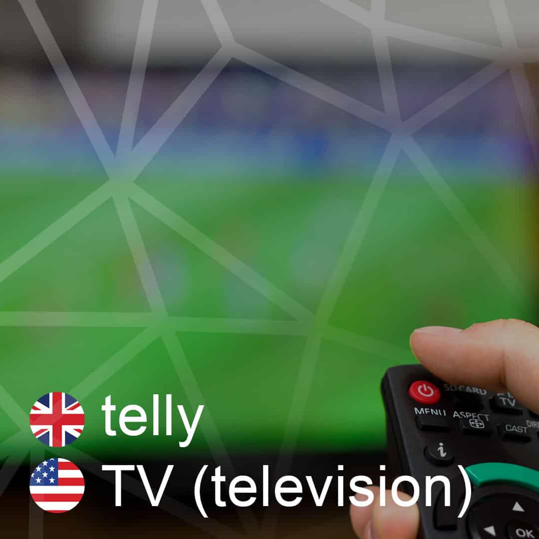 telly - TV - television - televizor