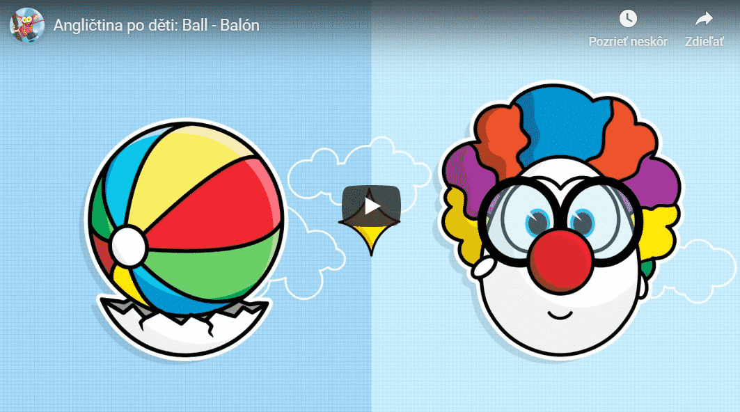 Angličtina pro děti: Ball - Balón