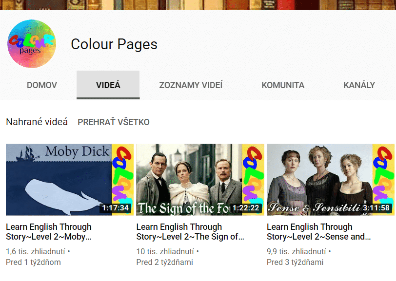 Colour Pages - Angličtina pre deti online