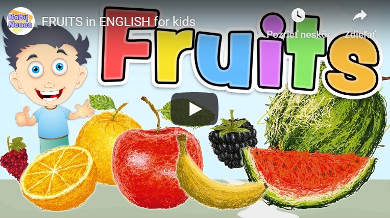Fruits in English for Kids
