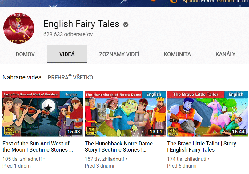 Angličtina pre deti - English Fairy Tales