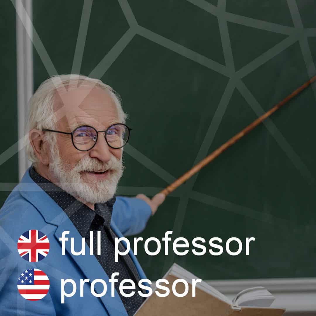 full-professor - professor - profesor