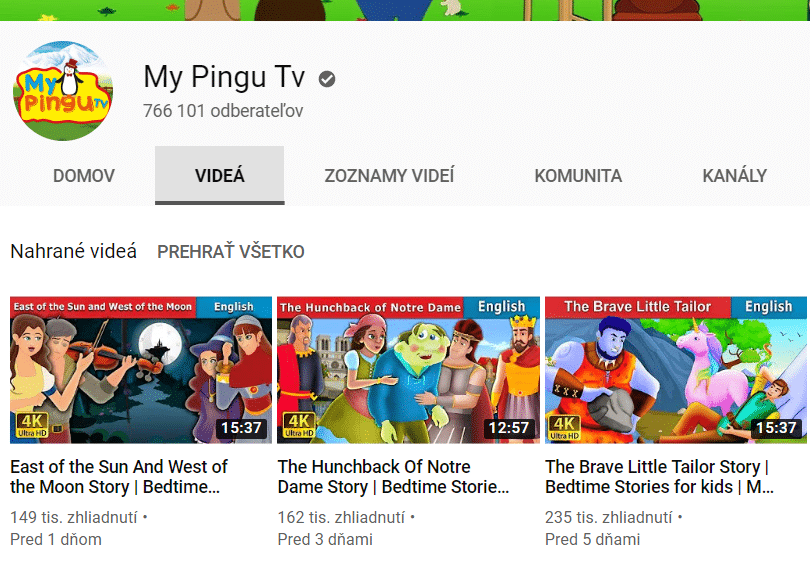 My Pingu Tv - Angličtina pre deti online