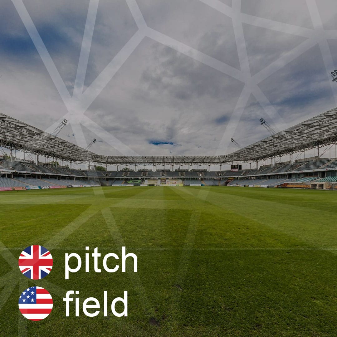 Britská a americká angličtina: pitch - field - ihrisko