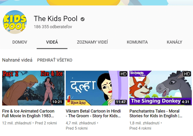 Angličtina pre deti - The Kids Pool