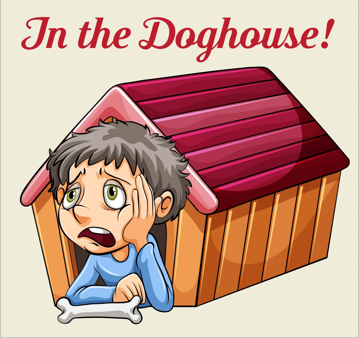 Anglické idiomy - In the Doghouse