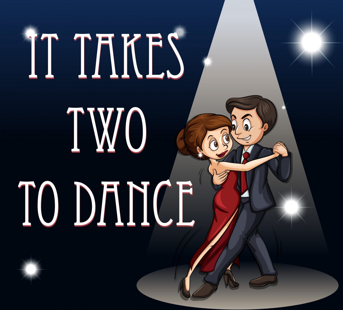 Anglické idiomy - It takes two to dance