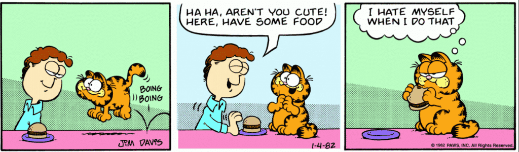 Pritomný čas jednoduchý Garfield