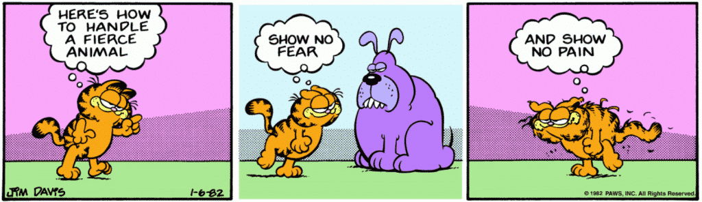 Garfield comics simple present