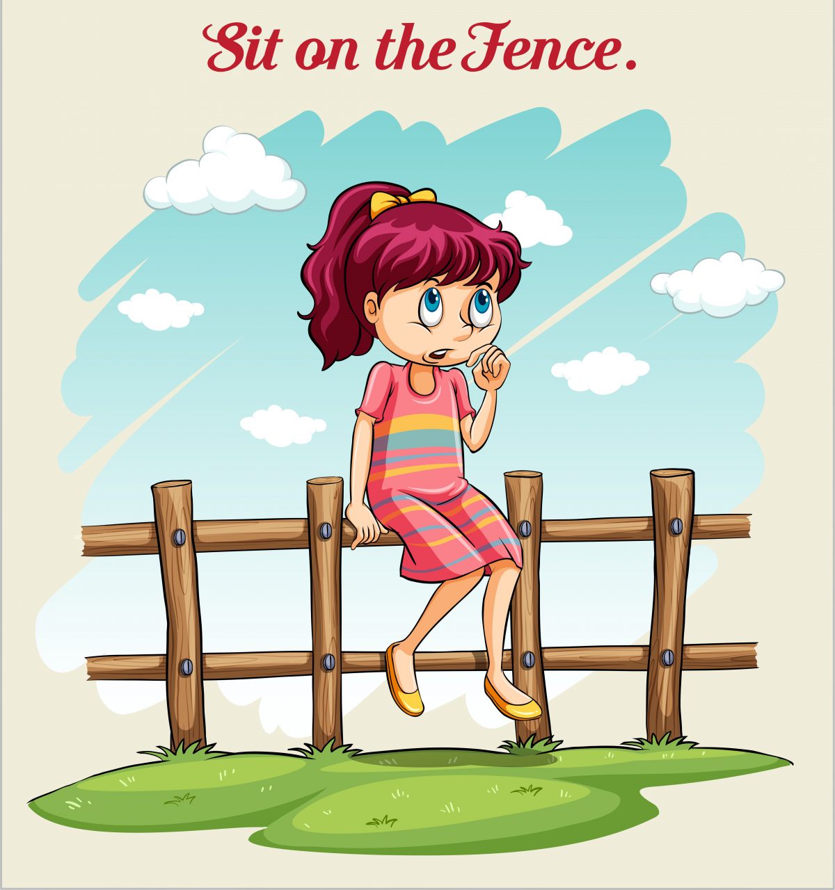 Idiomy v angličtine - Sit on the fence